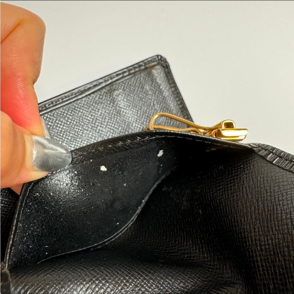Louis Vuitton Key Case 4 Holder Chain Wallet Black Epi Leather Vintage - Picture 10 of 11